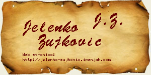 Jelenko Žujković vizit kartica